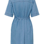 KAjade Denim Dress - Medium Blue-Casual Dresses- Hometown Style HTS, women's in store and online boutique located in Ingersoll, Ontario
