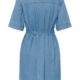 KAjade Denim Dress - Medium Blue-Casual Dresses- Hometown Style HTS, women's in store and online boutique located in Ingersoll, Ontario