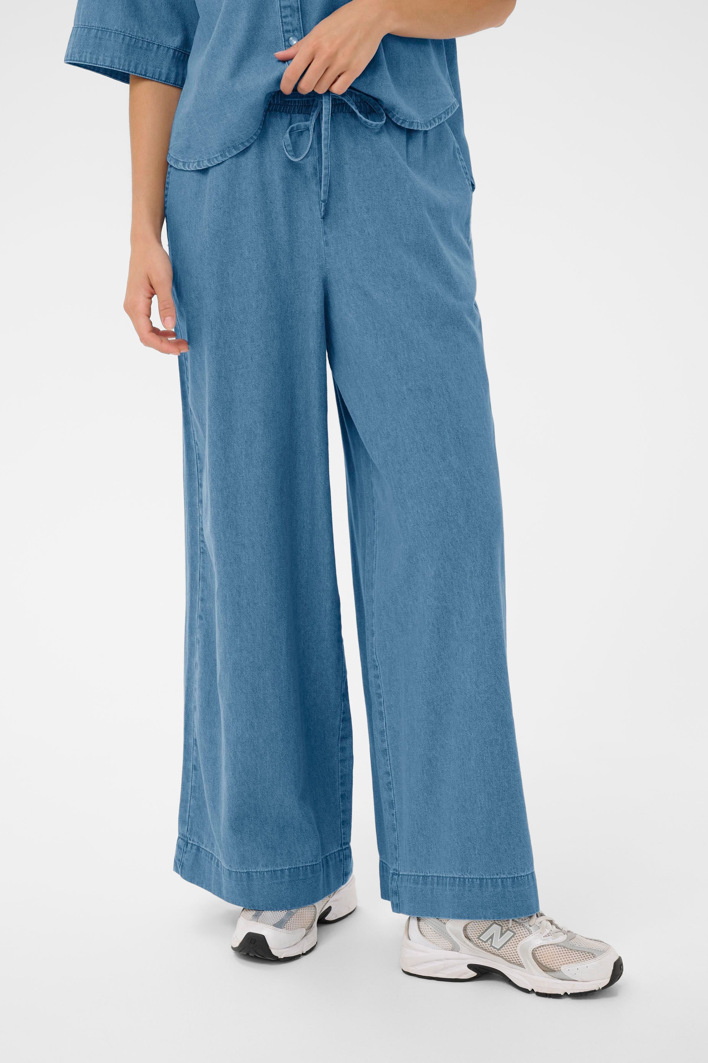 KAjade Denim Pants - Medium Blue-Bottoms- Hometown Style HTS, women's in store and online boutique located in Ingersoll, Ontario