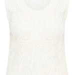 KAangelina Crochet Top - White-Casual Tops- Hometown Style HTS, women's in store and online boutique located in Ingersoll, Ontario