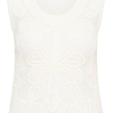 KAangelina Crochet Top - White-Casual Tops- Hometown Style HTS, women's in store and online boutique located in Ingersoll, Ontario