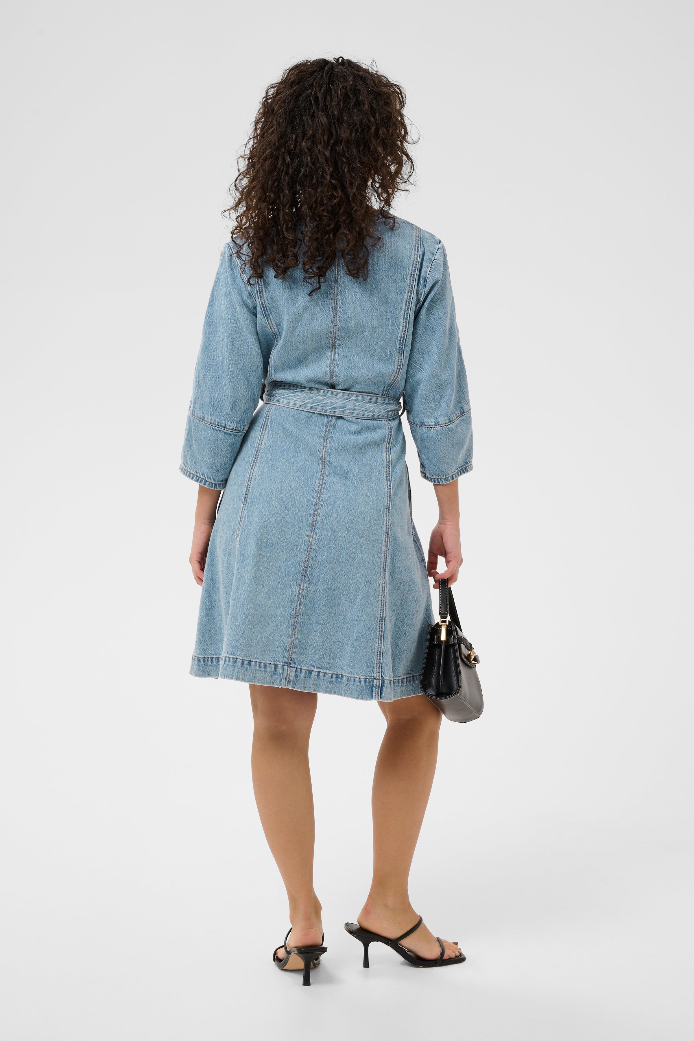 KAjordi Denim Dress - Light Blue Wash-Casual Dresses- Hometown Style HTS, women's in store and online boutique located in Ingersoll, Ontario