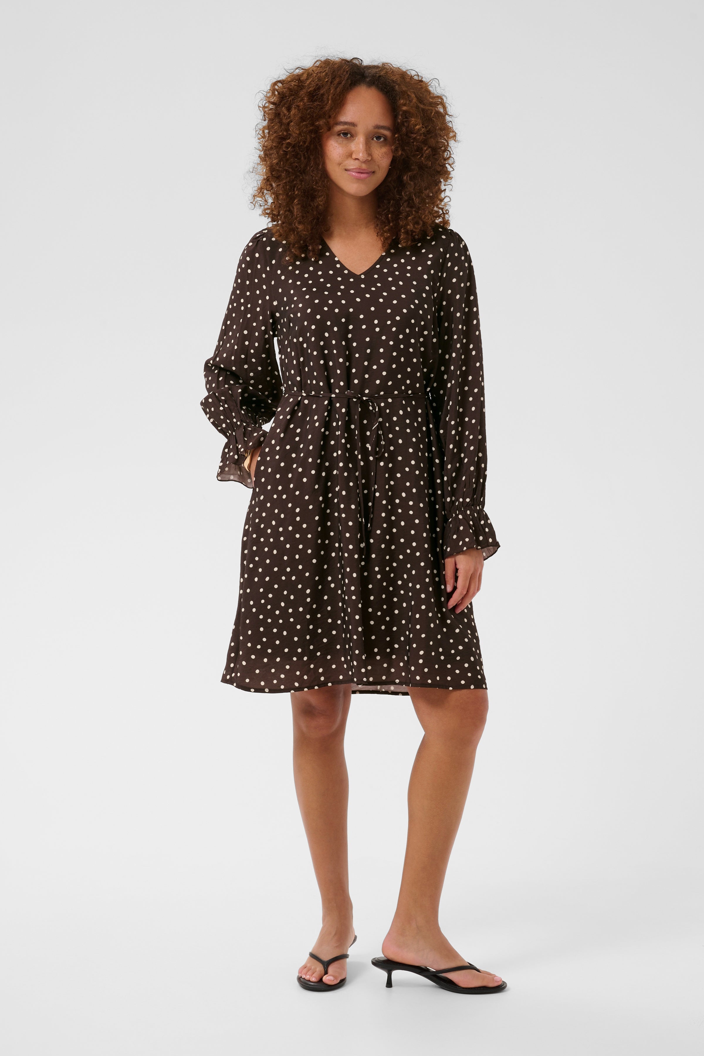 Kadotte Dress - Coffee Bean-Special Occasion Dresses- Hometown Style HTS, women's in store and online boutique located in Ingersoll, Ontario