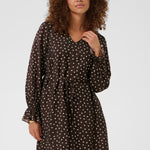 Kadotte Dress - Coffee Bean-Special Occasion Dresses- Hometown Style HTS, women's in store and online boutique located in Ingersoll, Ontario