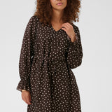 Kadotte Dress - Coffee Bean-Special Occasion Dresses- Hometown Style HTS, women's in store and online boutique located in Ingersoll, Ontario