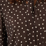 KAdotte Blouse - Coffee Bean-Blouses- Hometown Style HTS, women's in store and online boutique located in Ingersoll, Ontario