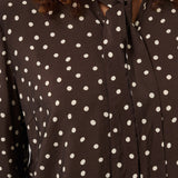 KAdotte Blouse - Coffee Bean-Blouses- Hometown Style HTS, women's in store and online boutique located in Ingersoll, Ontario