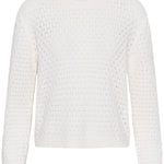 KAsilja Pullover Knit - White-Sweaters and Cardigans- Hometown Style HTS, women's in store and online boutique located in Ingersoll, Ontario
