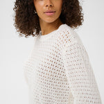 KAsilja Pullover Knit - White-Sweaters and Cardigans- Hometown Style HTS, women's in store and online boutique located in Ingersoll, Ontario