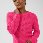 KAsilja Pullover Knit - Beetroot Purple-Sweaters and Cardigans- Hometown Style HTS, women's in store and online boutique located in Ingersoll, Ontario