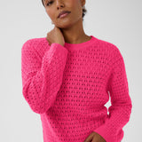 KAsilja Pullover Knit - Beetroot Purple-Sweaters and Cardigans- Hometown Style HTS, women's in store and online boutique located in Ingersoll, Ontario