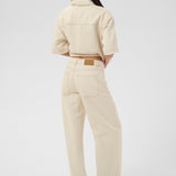 KAcatharina Hight Waisted Jeans - Off White-Bottoms- Hometown Style HTS, women's in store and online boutique located in Ingersoll, Ontario