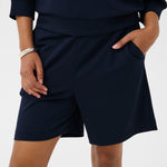 KAannie Jersey Shorts - Midnight Marine-Bottoms- Hometown Style HTS, women's in store and online boutique located in Ingersoll, Ontario