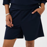 KAannie Jersey Shorts - Midnight Marine-Bottoms- Hometown Style HTS, women's in store and online boutique located in Ingersoll, Ontario