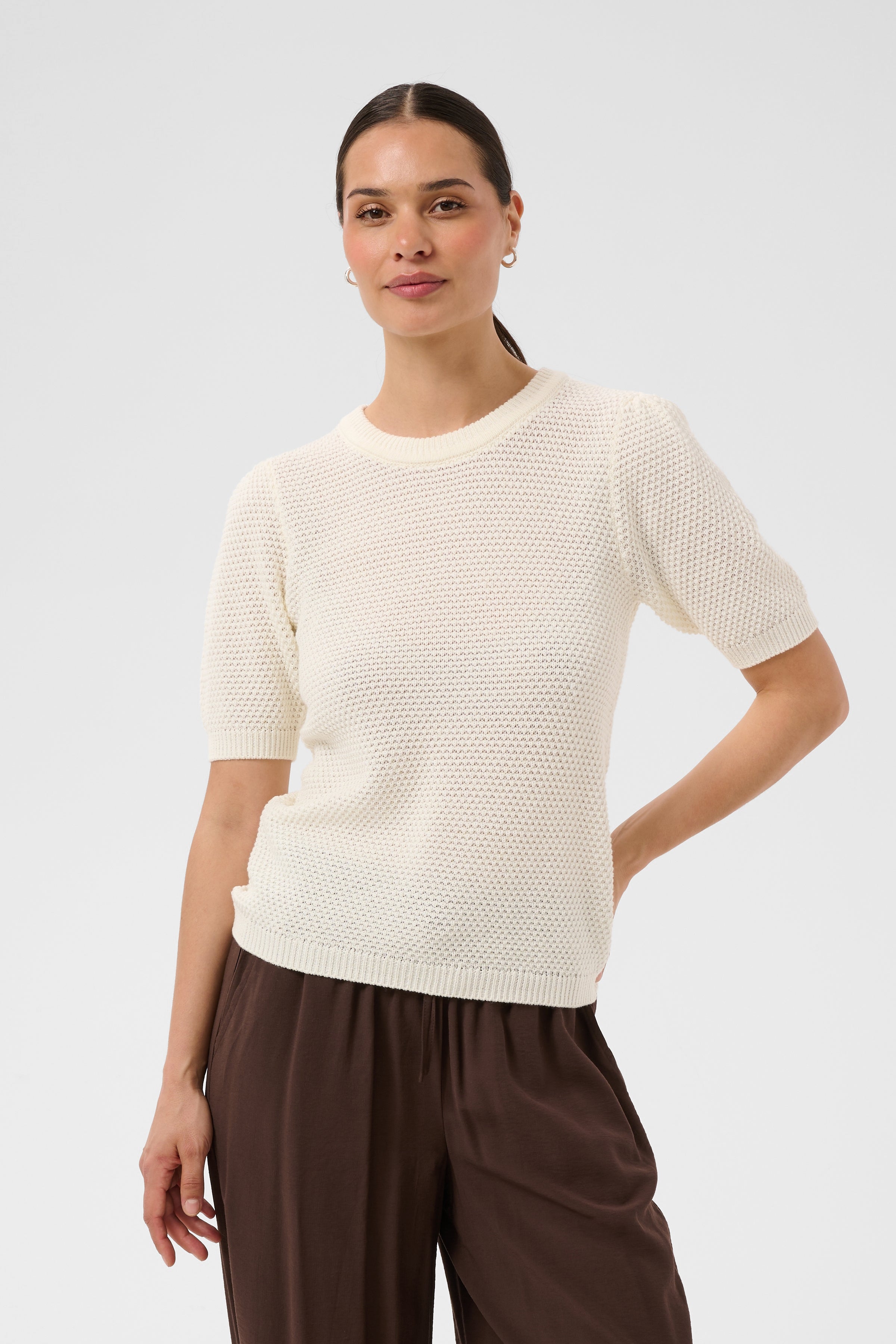 KAvivian Knit Pullover - Chalk-Sweaters and Cardigans- Hometown Style HTS, women's in store and online boutique located in Ingersoll, Ontario
