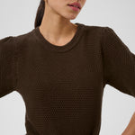 KAvivian Knit Pullover - Coffee Bean-Sweaters and Cardigans- Hometown Style HTS, women's in store and online boutique located in Ingersoll, Ontario