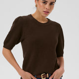 KAvivian Knit Pullover - Coffee Bean-Sweaters and Cardigans- Hometown Style HTS, women's in store and online boutique located in Ingersoll, Ontario