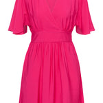 KAsirenaa Short Dress - Hot Pink-Casual Dresses- Hometown Style HTS, women's in store and online boutique located in Ingersoll, Ontario