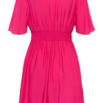 KAsirenaa Short Dress - Hot Pink-Casual Dresses- Hometown Style HTS, women's in store and online boutique located in Ingersoll, Ontario