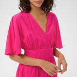 KAsirenaa Short Dress - Hot Pink-Casual Dresses- Hometown Style HTS, women's in store and online boutique located in Ingersoll, Ontario
