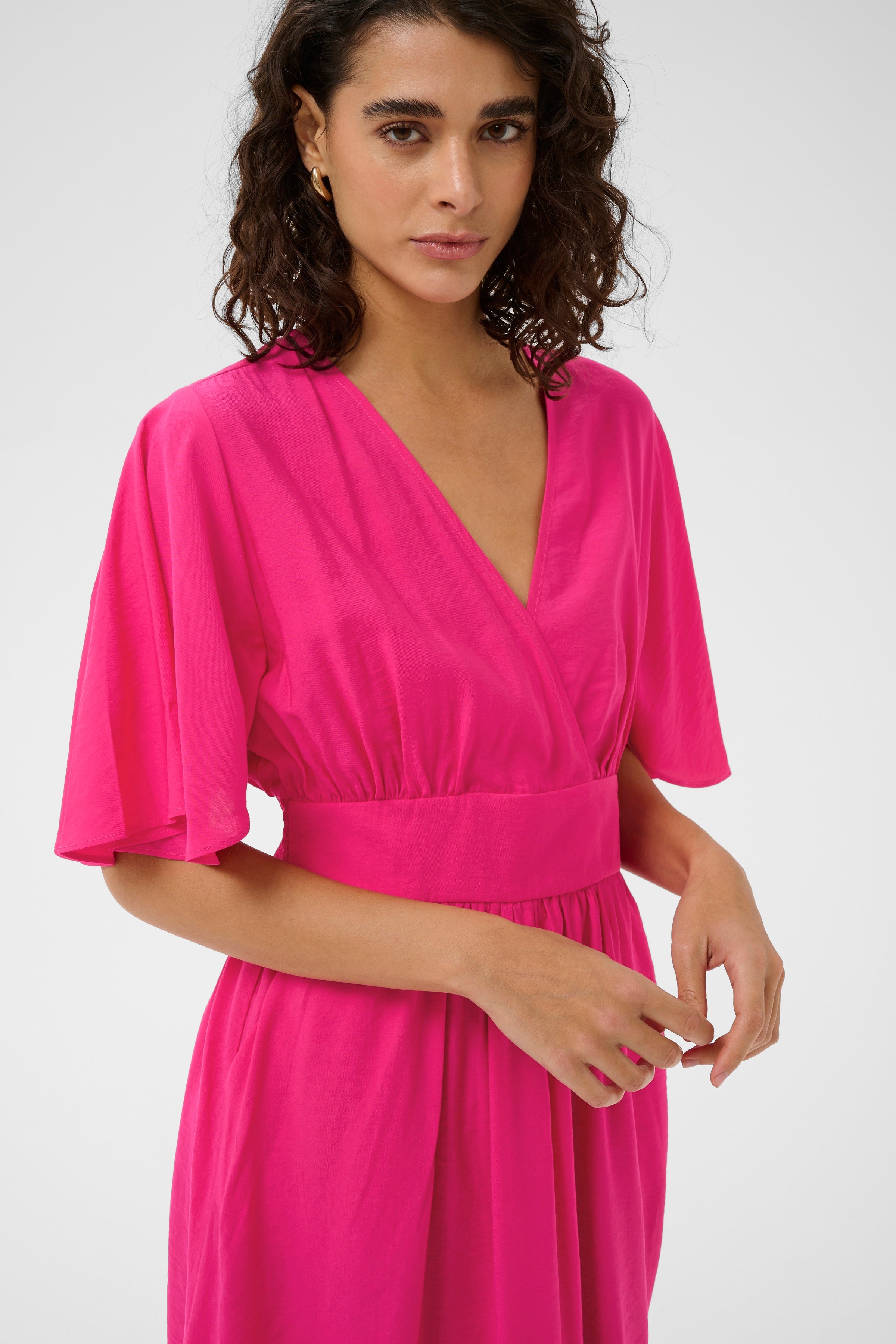 KAsirenaa Short Dress - Hot Pink-Casual Dresses- Hometown Style HTS, women's in store and online boutique located in Ingersoll, Ontario