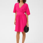KAsirenaa Short Dress - Hot Pink-Casual Dresses- Hometown Style HTS, women's in store and online boutique located in Ingersoll, Ontario