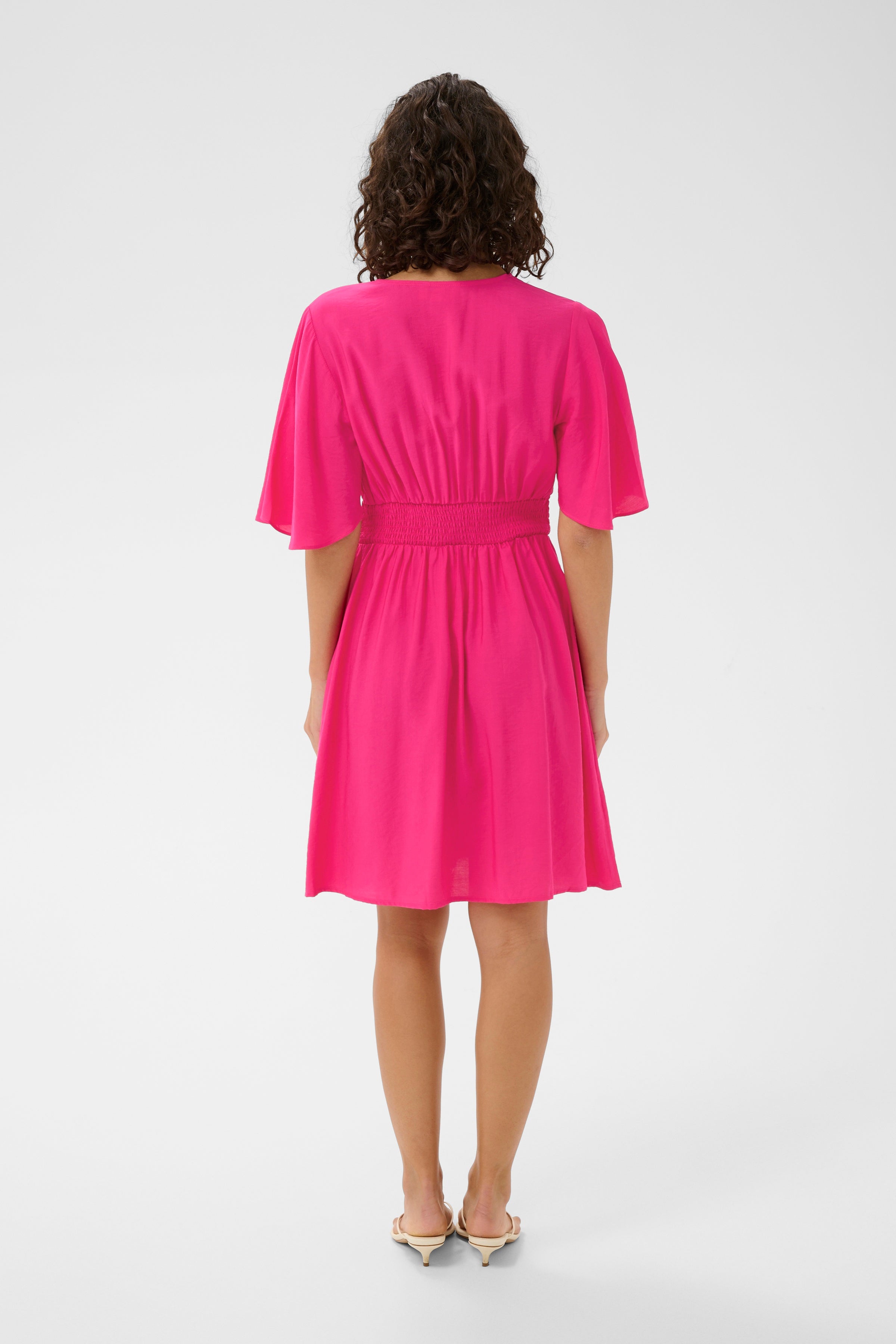 KAsirenaa Short Dress - Hot Pink-Casual Dresses- Hometown Style HTS, women's in store and online boutique located in Ingersoll, Ontario
