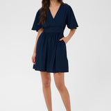 KAsirenaa Short Dress - Midnight Marine-Casual Dresses- Hometown Style HTS, women's in store and online boutique located in Ingersoll, Ontario