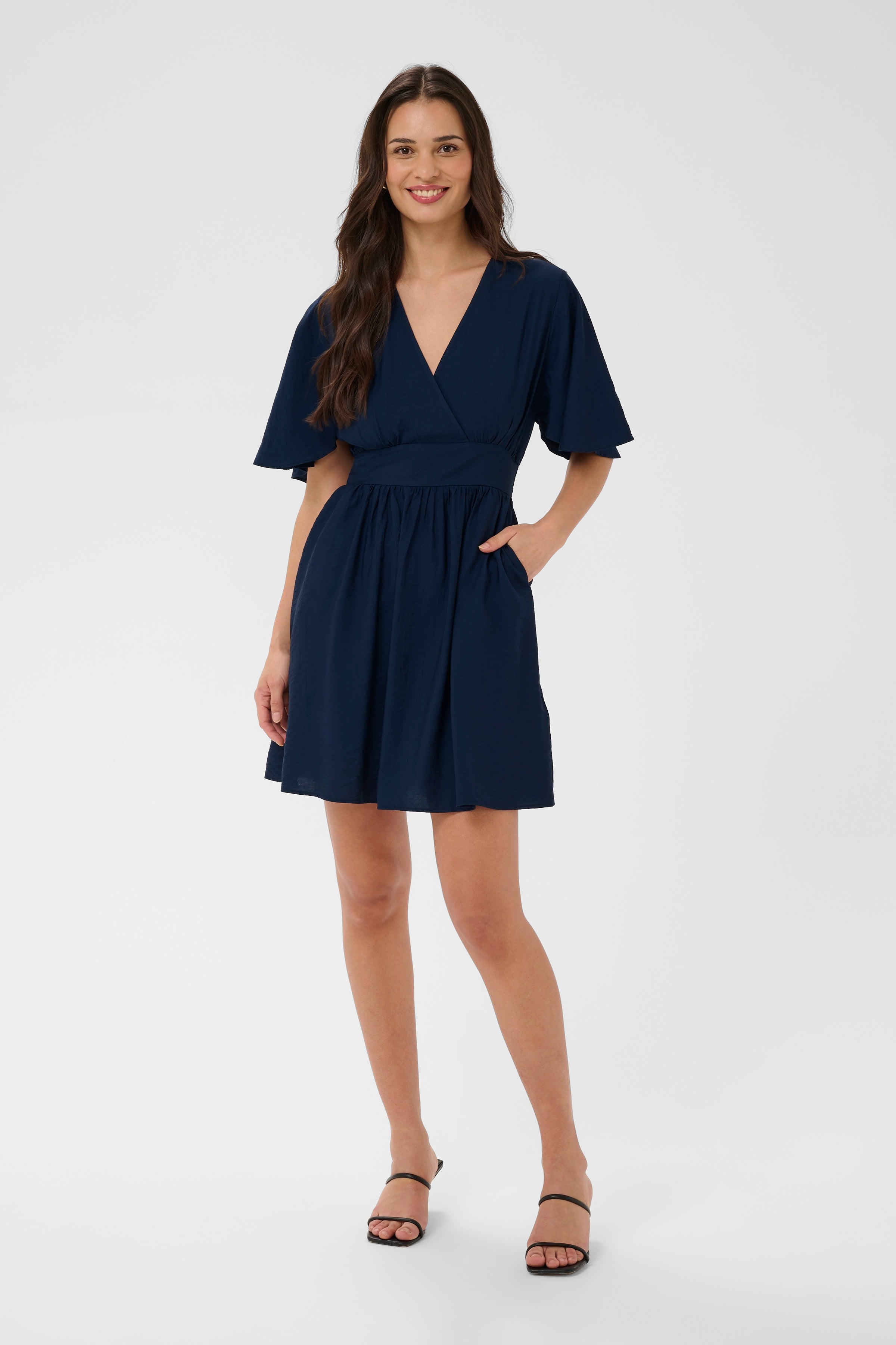 KAsirenaa Short Dress - Midnight Marine-Casual Dresses- Hometown Style HTS, women's in store and online boutique located in Ingersoll, Ontario
