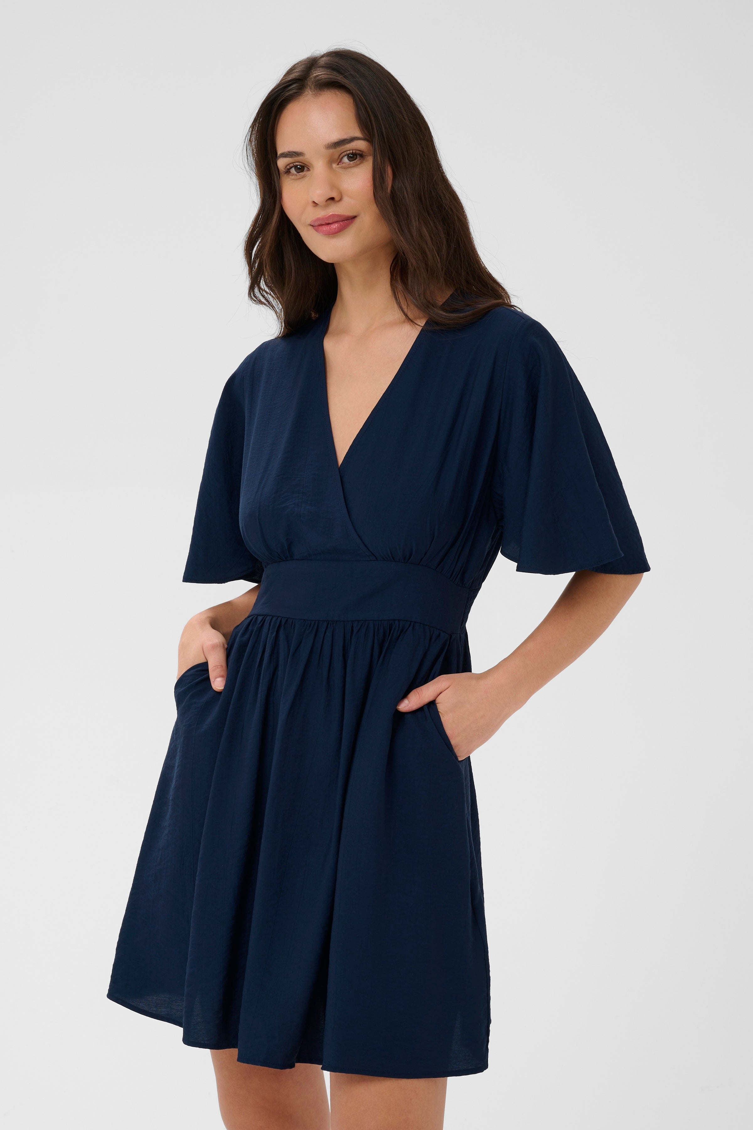 KAsirenaa Short Dress - Midnight Marine-Casual Dresses- Hometown Style HTS, women's in store and online boutique located in Ingersoll, Ontario