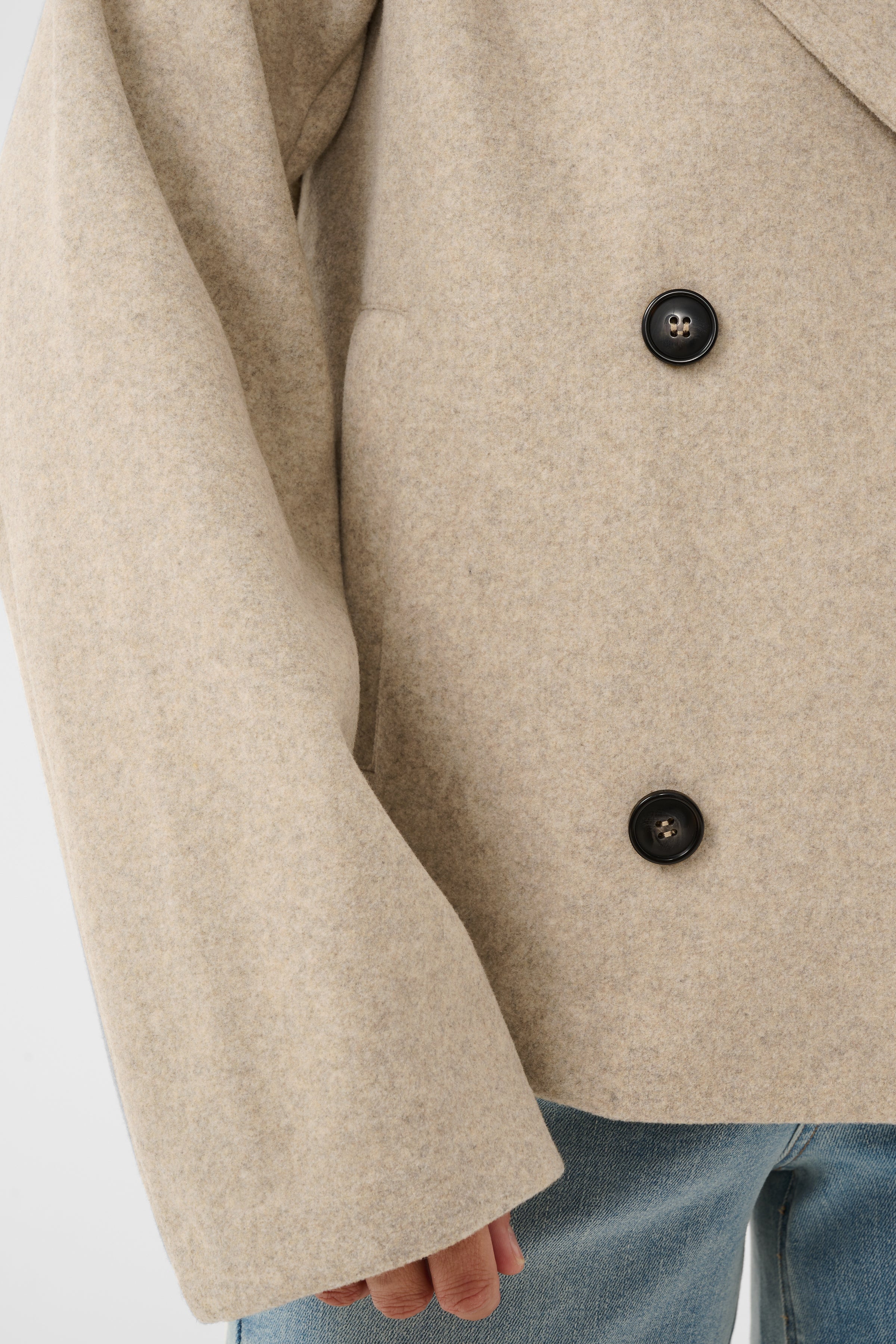 KASaturn Short Jacket - Beige Smoke-Coat & Jackets- Hometown Style HTS, women's in store and online boutique located in Ingersoll, Ontario