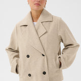KASaturn Short Jacket - Beige Smoke-Coat & Jackets- Hometown Style HTS, women's in store and online boutique located in Ingersoll, Ontario