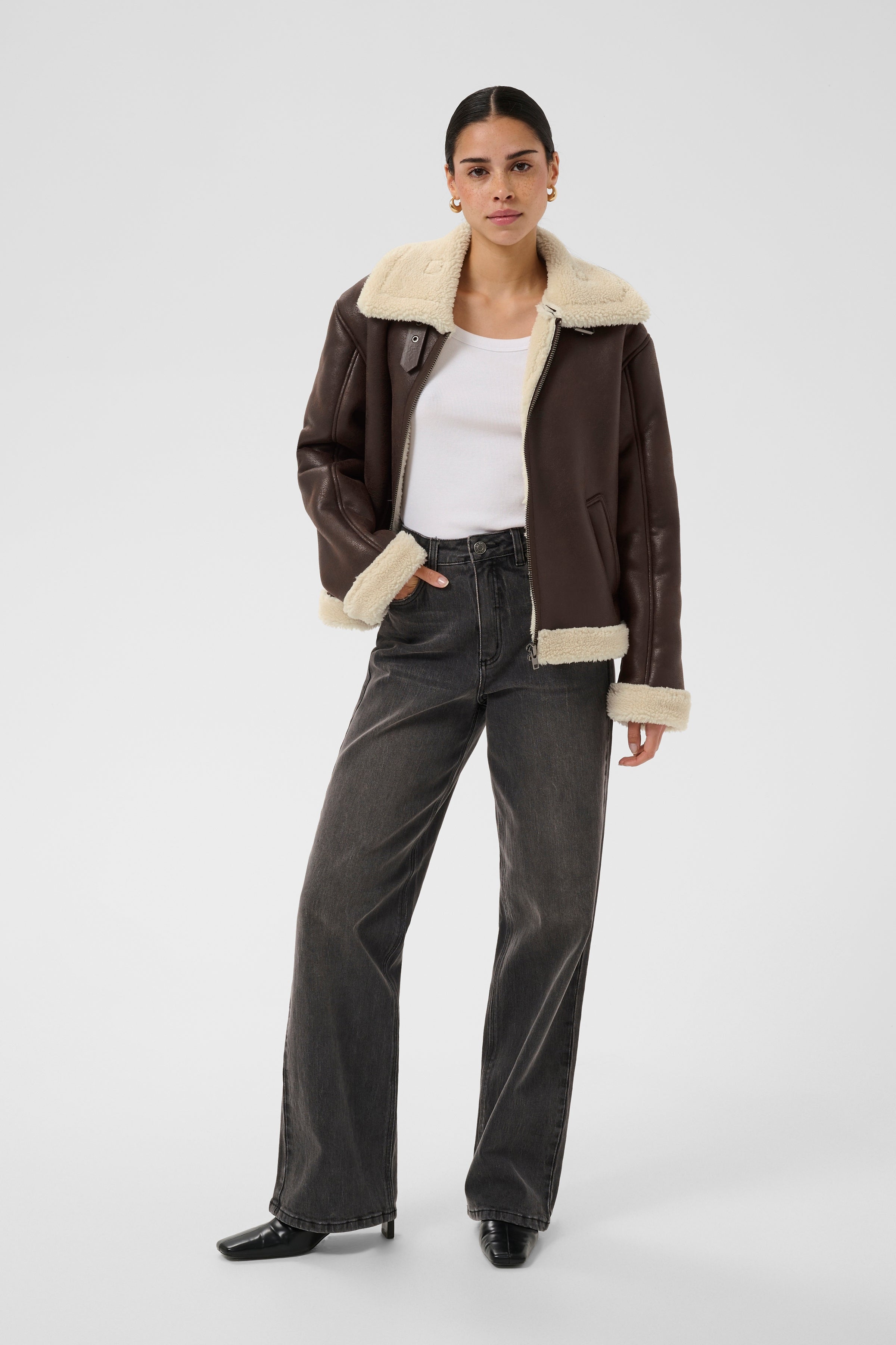KAarabella Jacket - Coffee Bean-Coat & Jackets- Hometown Style HTS, women's in store and online boutique located in Ingersoll, Ontario
