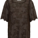 Kacornelia Lace Blouse - Chocolate Bean-Blouses- Hometown Style HTS, women's in store and online boutique located in Ingersoll, Ontario