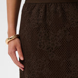 KAcornelia Lace Skirt - Coffee Bean-skirt- Hometown Style HTS, women's in store and online boutique located in Ingersoll, Ontario