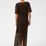 KAcornelia Lace Skirt - Coffee Bean-skirt- Hometown Style HTS, women's in store and online boutique located in Ingersoll, Ontario