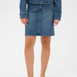 KAkarla Denim Skirt-Bottoms- Hometown Style HTS, women's in store and online boutique located in Ingersoll, Ontario