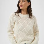 KAgeorgia Knit Pullover - Whisper White-Sweaters and Cardigans- Hometown Style HTS, women's in store and online boutique located in Ingersoll, Ontario