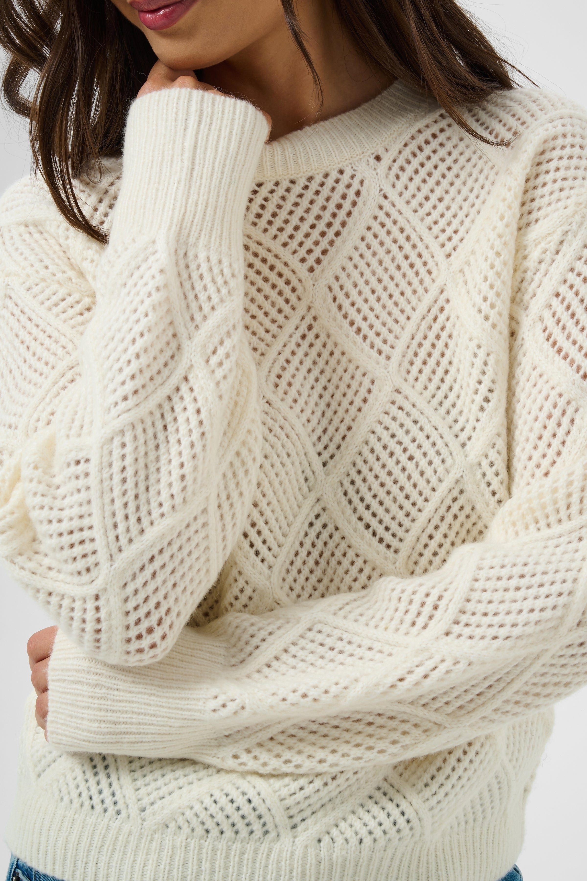 KAgeorgia Knit Pullover - Whisper White-Sweaters and Cardigans- Hometown Style HTS, women's in store and online boutique located in Ingersoll, Ontario