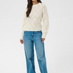 KAgeorgia Knit Pullover - Whisper White-Sweaters and Cardigans- Hometown Style HTS, women's in store and online boutique located in Ingersoll, Ontario