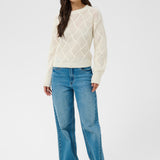 KAgeorgia Knit Pullover - Whisper White-Sweaters and Cardigans- Hometown Style HTS, women's in store and online boutique located in Ingersoll, Ontario