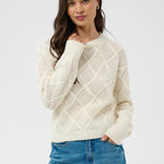 KAgeorgia Knit Pullover - Whisper White-Sweaters and Cardigans- Hometown Style HTS, women's in store and online boutique located in Ingersoll, Ontario
