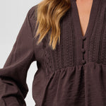 KAgalina Blouse - Fudge-Blouses- Hometown Style HTS, women's in store and online boutique located in Ingersoll, Ontario