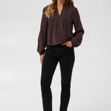 KAgalina Blouse - Fudge-Blouses- Hometown Style HTS, women's in store and online boutique located in Ingersoll, Ontario