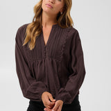 KAgalina Blouse - Fudge-Blouses- Hometown Style HTS, women's in store and online boutique located in Ingersoll, Ontario