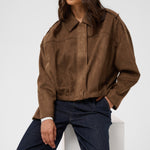 KAgalilea suedette Jacket - Carafe-Coat & Jackets- Hometown Style HTS, women's in store and online boutique located in Ingersoll, Ontario