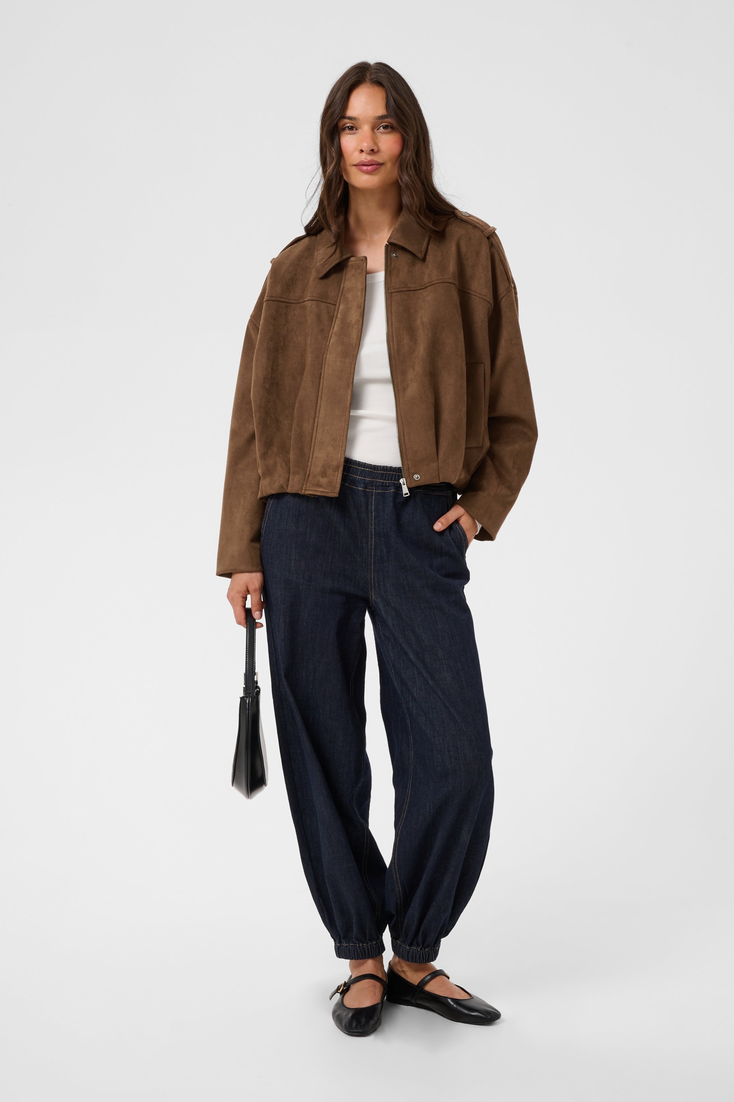 KAgalilea suedette Jacket - Carafe-Coat & Jackets- Hometown Style HTS, women's in store and online boutique located in Ingersoll, Ontario