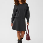 KAloana Knit Skirt - Dark Grey-Bottoms- Hometown Style HTS, women's in store and online boutique located in Ingersoll, Ontario