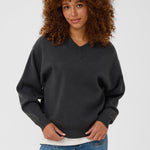 KAloana Knit Pullover - Dark Grey-Sweaters and Cardigans- Hometown Style HTS, women's in store and online boutique located in Ingersoll, Ontario