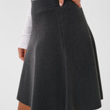 KAloana Knit Skirt - Dark Grey-Bottoms- Hometown Style HTS, women's in store and online boutique located in Ingersoll, Ontario